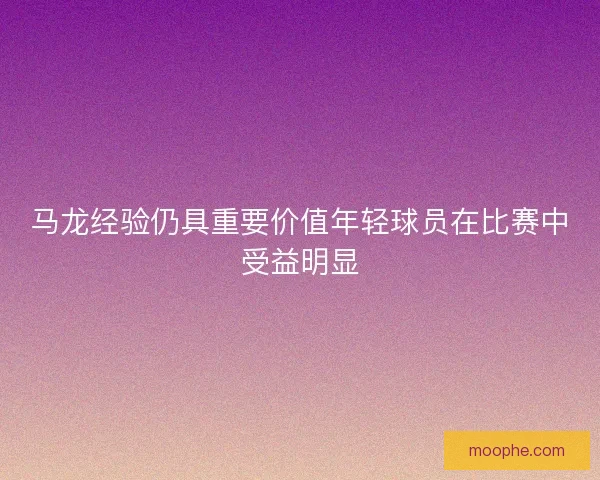 马龙经验仍具重要价值年轻球员在比赛中受益明显